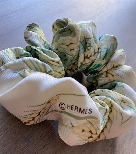 scrunchie made from hermes scarf|cool designer scrunchies.